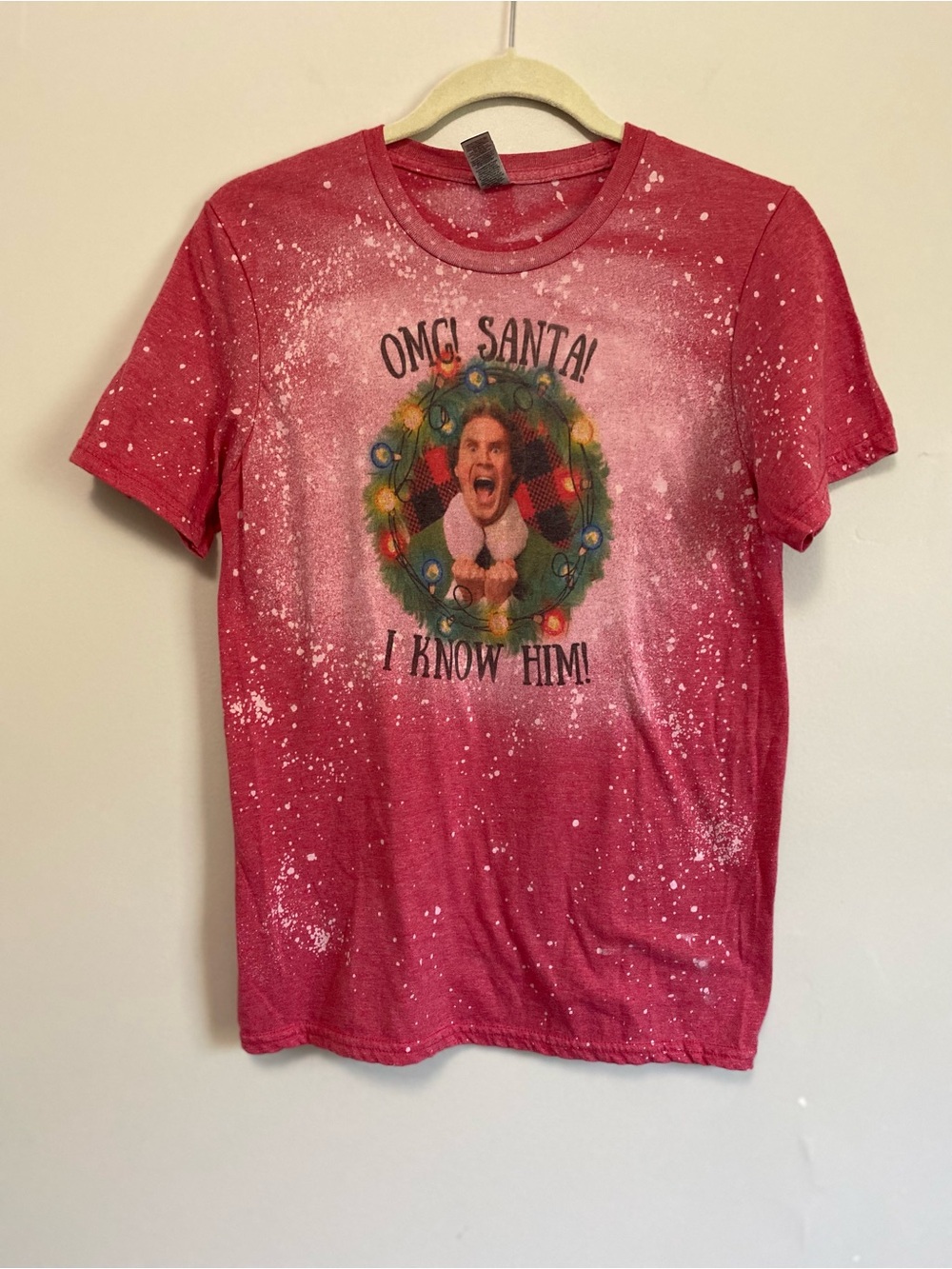 Gildan Boutique T Shirt Sm Graphic Wreath Festival Teacher Nostalgia Y2K Holiday